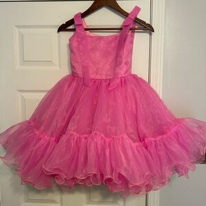 Pink Ruffled Tulle Dress
One More Couture 
Perfect pageant or party dress